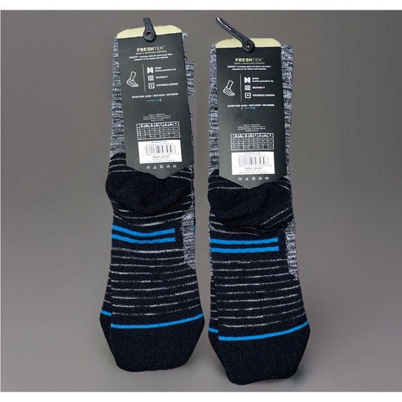 Stance Mid Wool Crew Performance Socks Men’s Medium 6-8.5 Black 2 Pair - New - Picture 2 of 9